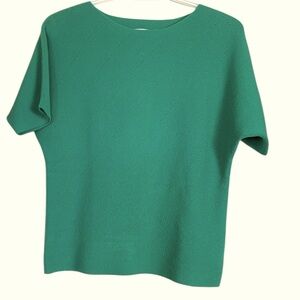 Vila Milano relaxed, green, light, short sleeved, knit  sweater
